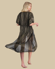 Isla & Evie Metallic Maxi Kaftan