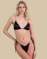 Isla & Evie Chain Detail Triangle Bikini Top