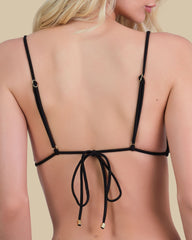 Isla & Evie Chain Detail Triangle Bikini Top