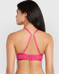 Isla & Evie Beyond Sexy Pushup Plunge Bra Pink / 34B
