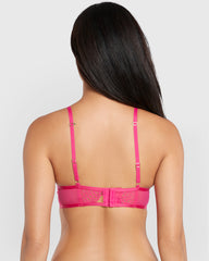 Isla & Evie Beyond Sexy Pushup Plunge Bra Pink / 34B