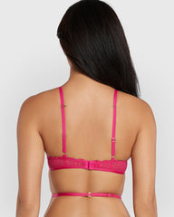 Isla & Evie Hello Sugar Double Pushup Plunge Bra Pink / 34B