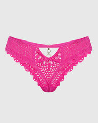 Isla & Evie Sexy Thong Panty Pink / M