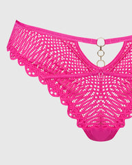 Isla & Evie Sexy Thong Panty Pink / M