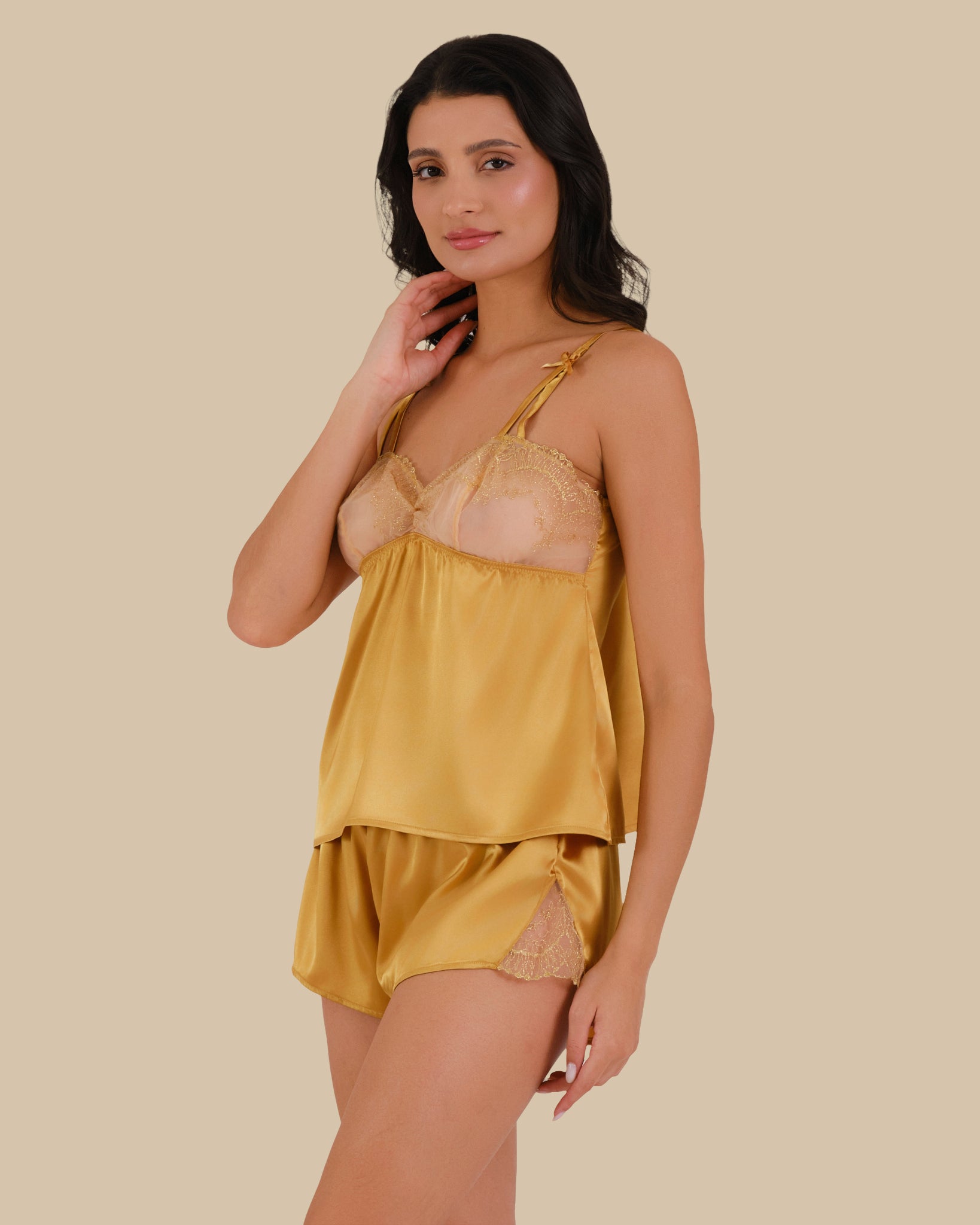GOLDEN NIGHTS CAMI TOPS GOLD-LSI / S GOLDEN NIGHTS CAMI TOPS GOLD-LSI / S