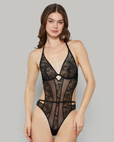 ISLA & EVIE SEXY BLACK BODYSUIT BLACK / S