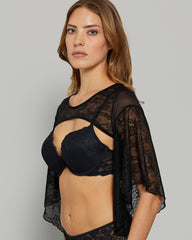LA SENZA BOLERO SEXY BLACK COSTUME BRA Black / S