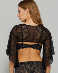 LA SENZA BOLERO SEXY BLACK COSTUME BRA Black / S