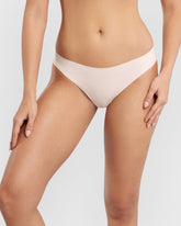 Isla & Evie No Show Cotton Unlined Thong Panty Pink / M