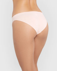 Isla & Evie No Show Cotton Unlined Bikini Panty Pink / M