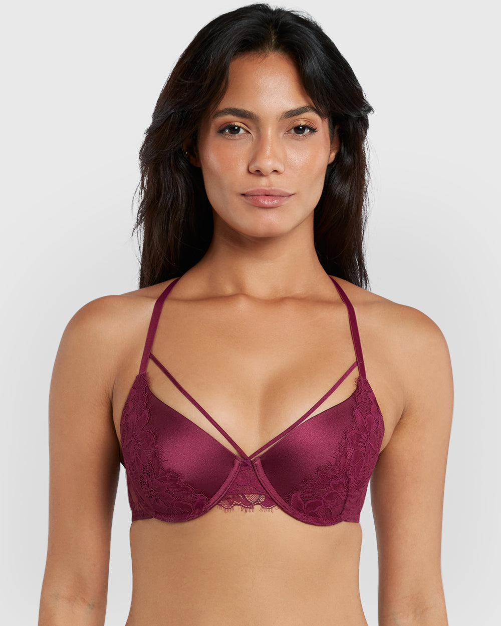 Isla & Evie Obvious Lightly Lined Full Coverage Bra Purple / 34B