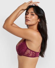 Isla & Evie Obvious Lightly Lined Full Coverage Bra Purple / 34B