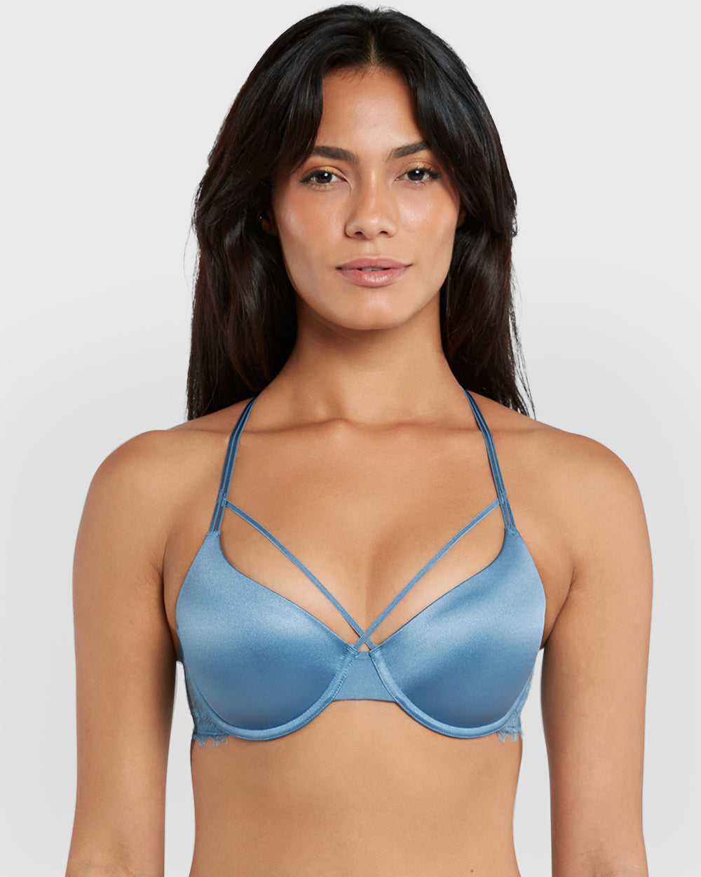 Isla & Evie Obvious Lightly Lined Full Coverage Bra Blue / 34B