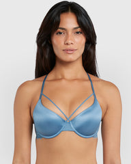 Isla & Evie Obvious Lightly Lined Full Coverage Bra Blue / 34B