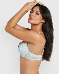 Isla & Evie Obvious Gel Padding Plunge Bra Blue / 34B