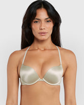 Isla & Evie Obvious Gel Padding Plunge Bra Green / 34B