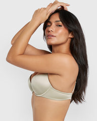 Isla & Evie Obvious Gel Padding Plunge Bra Green / 34B
