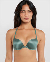 Isla & Evie Obvious Gel Padding Plunge Bra Green / 34B