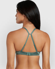 Isla & Evie Obvious Gel Padding Plunge Bra Green / 34B