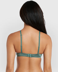 Isla & Evie Obvious Gel Padding Plunge Bra Green / 34B