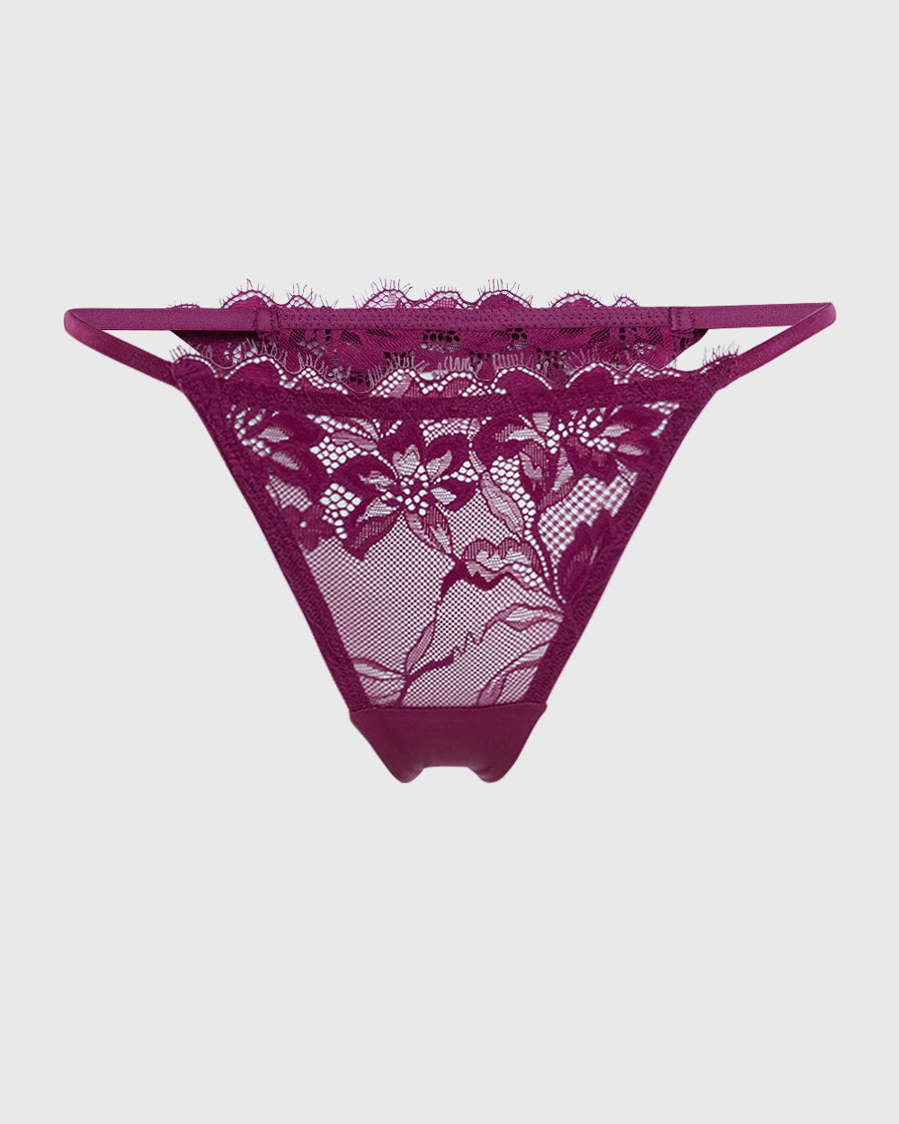 Isla & Evie Sexy Thong Panty Purple / S
