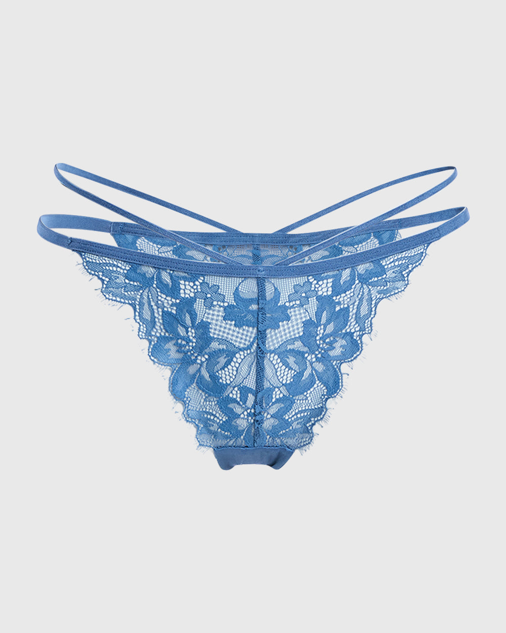 Isla & Evie Sexy Thong Panty Blue / S