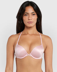 Isla & Evie Obvious Double Pushup Plunge Bra Pink / 34B
