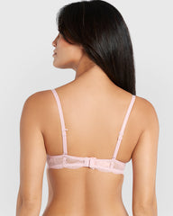 Isla & Evie Obvious Double Pushup Plunge Bra Pink / 34B