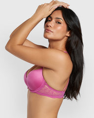 Isla & Evie Obvious Double Pushup Plunge Bra Purple / 34B