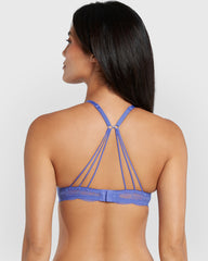 Isla & Evie Obvious Double Pushup Plunge Bra Blue / 34B