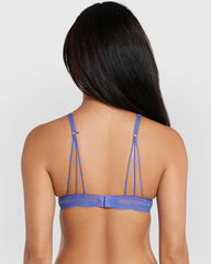 Isla & Evie Obvious Double Pushup Plunge Bra Blue / 34B