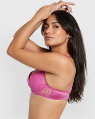 Isla & Evie Obvious Gel Padding Plunge Bra Purple / 34B