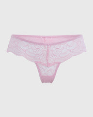 Isla & Evie Sexy Thong Panty Pink / S
