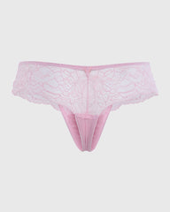 Isla & Evie Sexy Thong Panty Pink / S