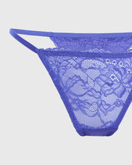 Isla & Evie Sexy Thong Panty Blue / S