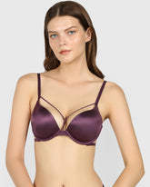 Isla & Evie Obvious Double Pushup Plunge Bra HORTENSIA / 34B