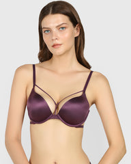 Isla & Evie Obvious Double Pushup Plunge Bra HORTENSIA / 34B