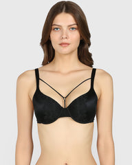 Isla & Evie Obvious Lightly Lined Full Coverage Bra BLACK / 34B
