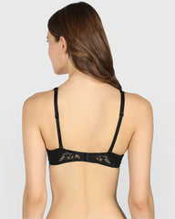 Isla & Evie Obvious Lightly Lined Full Coverage Bra BLACK / 34B