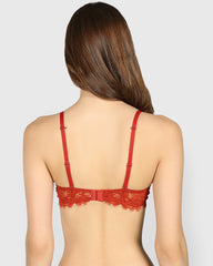 Isla & Evie Obvious Gel Padding Plunge Bra RED OCHRE / 34B