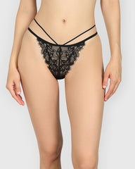 Isla & Evie Sexy Direct Mb Thong Panty BLACK / S