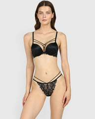 Isla & Evie Sexy Direct Mb Thong Panty BLACK / S