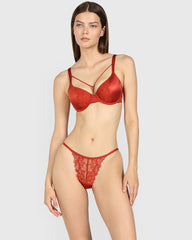 Isla & Evie Sexy Direct Mb Bikini Panty RED OCHRE / S