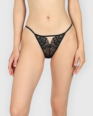 Isla & Evie Sexy Direct Mb Cheeky Panty BLACK / S