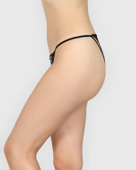Isla & Evie Sexy Direct Mb Cheeky Panty BLACK / S