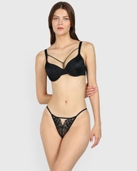 Isla & Evie Sexy Direct Mb Cheeky Panty BLACK / S