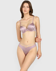 Isla & Evie Obvious Double Pushup Plunge Bra SEA FOG / 34B