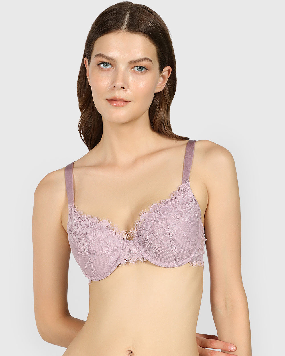 Isla & Evie Obvious Lightly Lined Full Coverage Bra SEA FOG / 34B