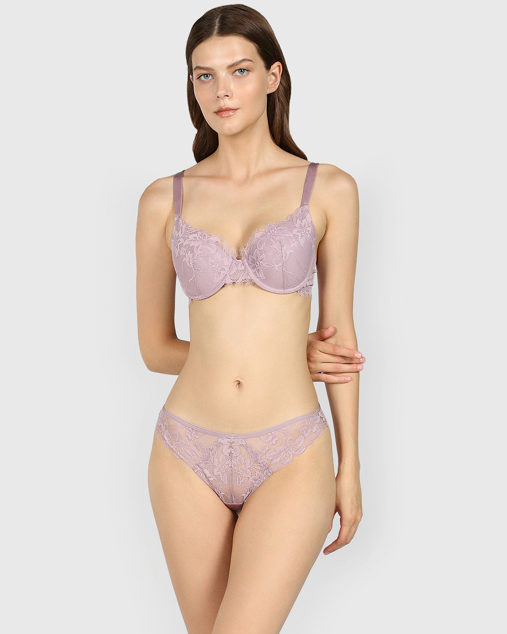 Isla & Evie Obvious Lightly Lined Full Coverage Bra SEA FOG / 34B Isla & Evie Obvious Lightly Lined Full Coverage Bra SEA FOG / 34B