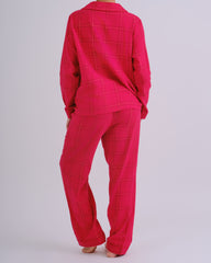 Holiday Flannel Long Pj Packs TEAL LUREX CHECK-LSI / MED